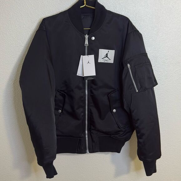 NWT-Nike Jordan-Reversible Renegade Jacket Black w/White logo-Mens size small - Picture 4 of 13